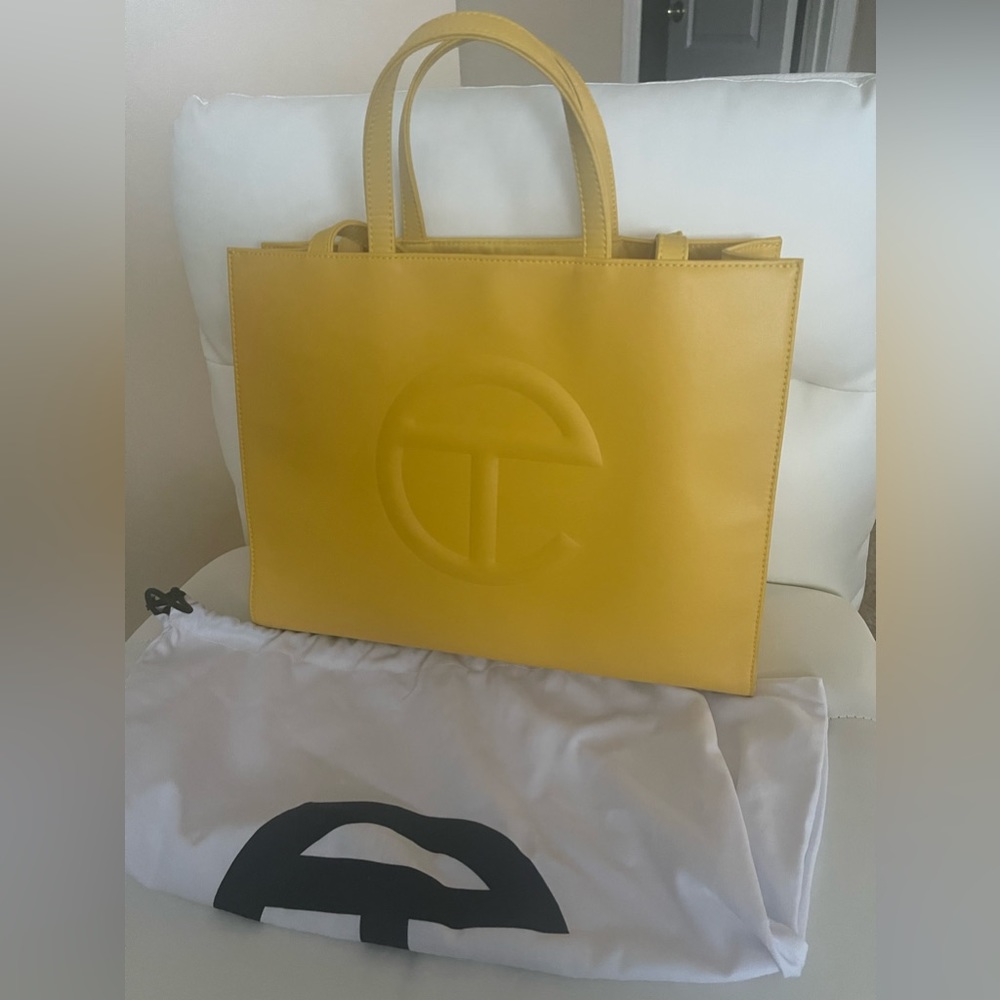 Telfar Medium Yellow Shopping Bag
